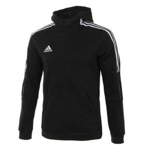 Adidas Tiro 21 Hooded Sweatshirt with kangeroo pouch black